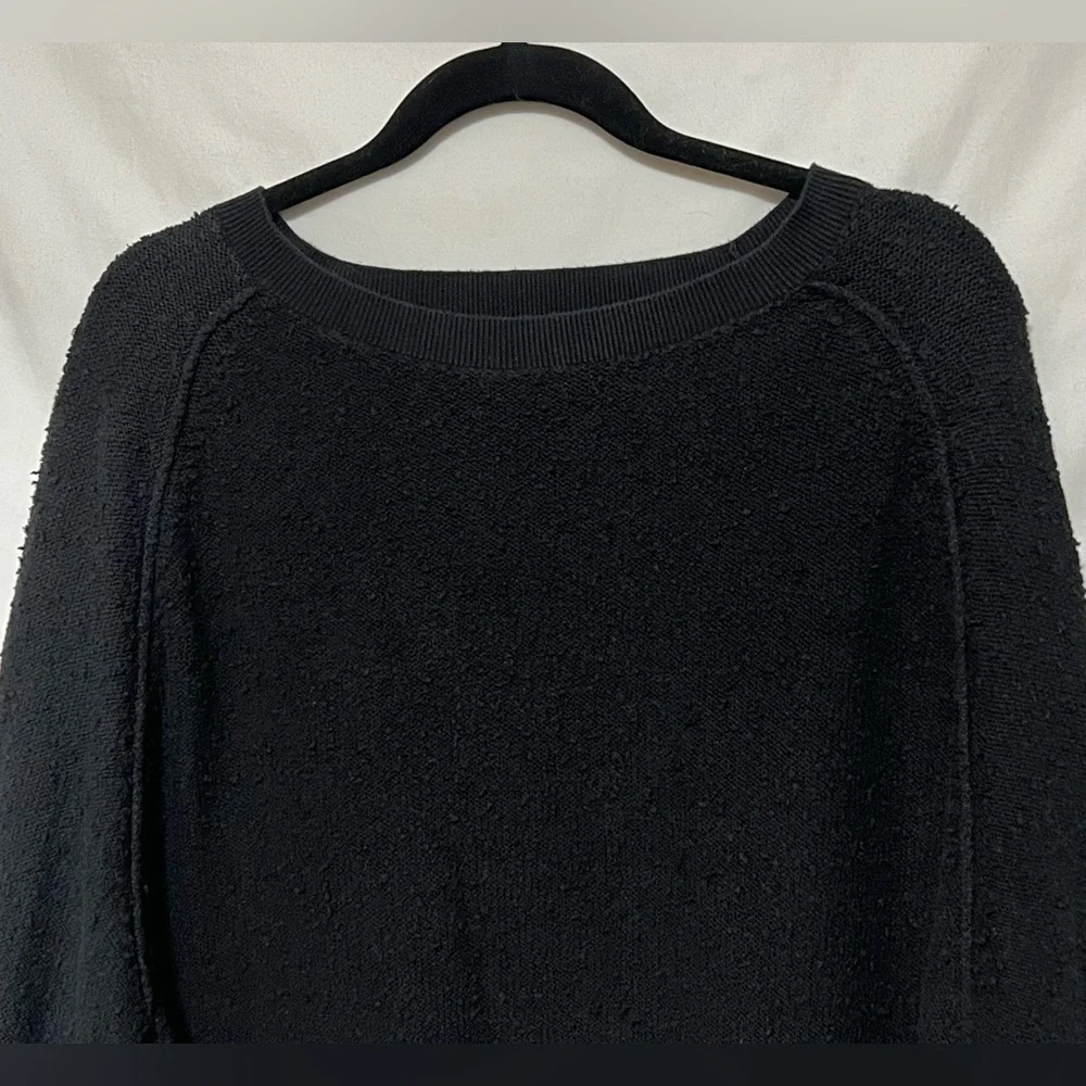 Free People Found My Friend Pullover Oversized Cropped Textured Stretch Winter